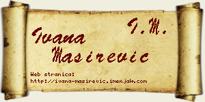 Ivana Maširević vizit kartica